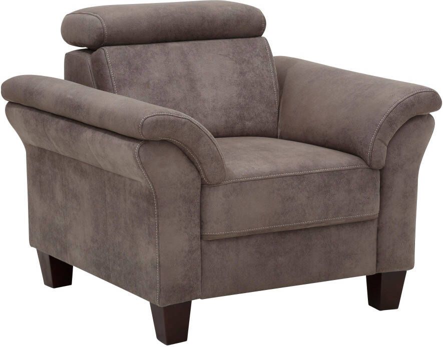 Home affaire Fauteuil Arngast Inclusief verstelbaar hoofdeind en binnenvering