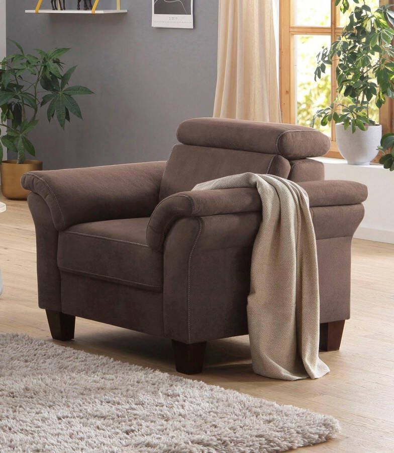 Home affaire Fauteuil Arngast Inclusief verstelbaar hoofdeind en binnenvering
