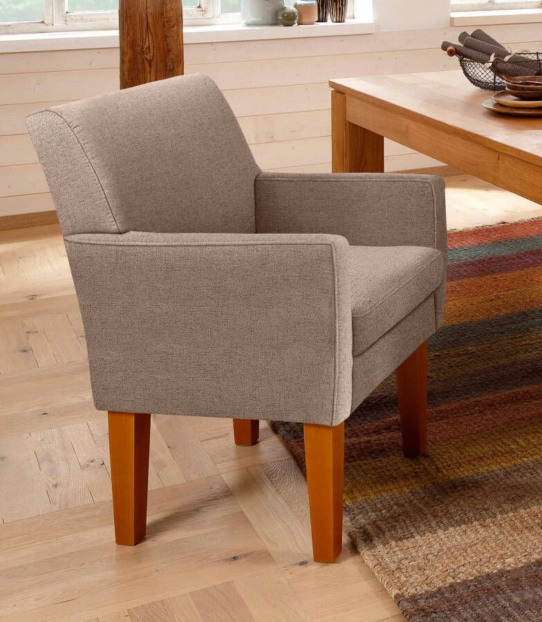 Home affaire Fauteuil Fehmarn comfortabele zithoogte van 54 cm in 3 verschillende stofkwaliteiten