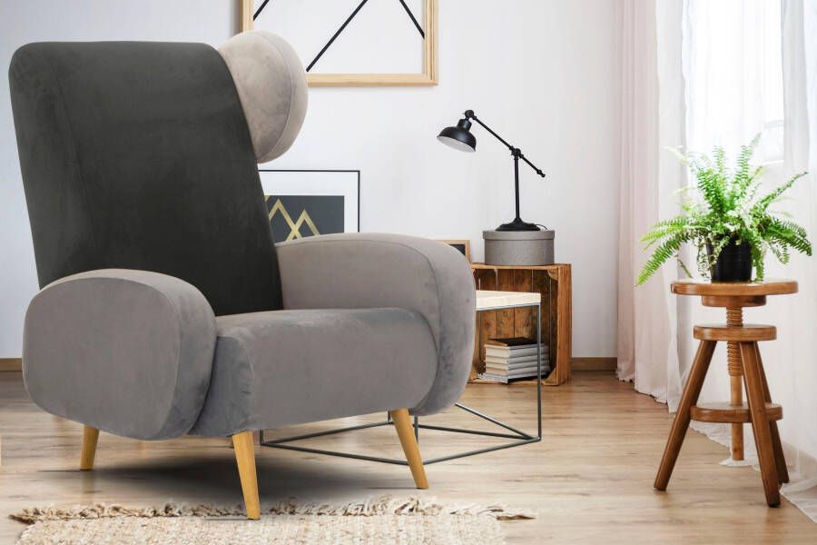 Home affaire Fauteuil Gox Ohrensessel in buitengewoon stijlvolle look - Foto 3