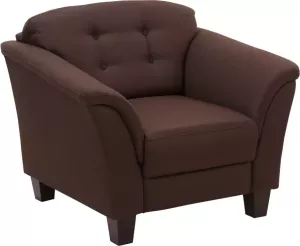 Home affaire Fauteuil Lillesand met binnenvering capitonnage achter poten van beukenhout