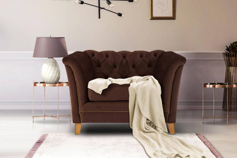 Home affaire Fauteuil Newport moderne Chesterfield met capitonnage achter opstaande naad en fijne armleuningen - Foto 7