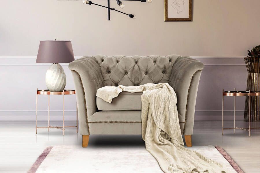 Home affaire Fauteuil Newport moderne Chesterfield met capitonnage achter opstaande naad en fijne armleuningen - Foto 8