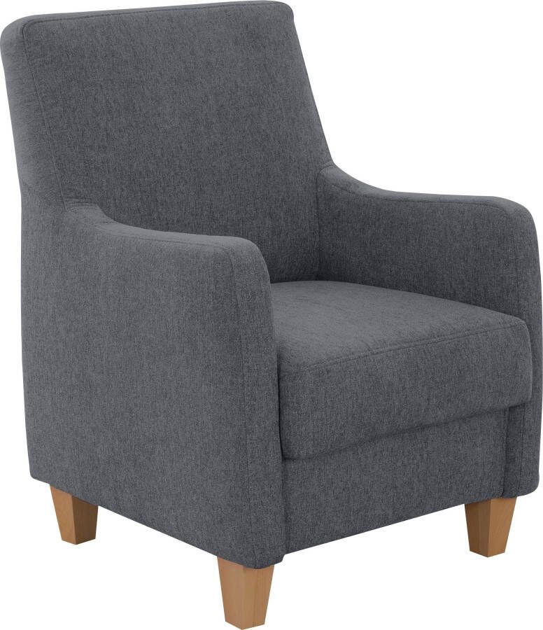 Home affaire Fauteuil Palmera Binnenveringsinterieur in 5 stofkwaliteiten