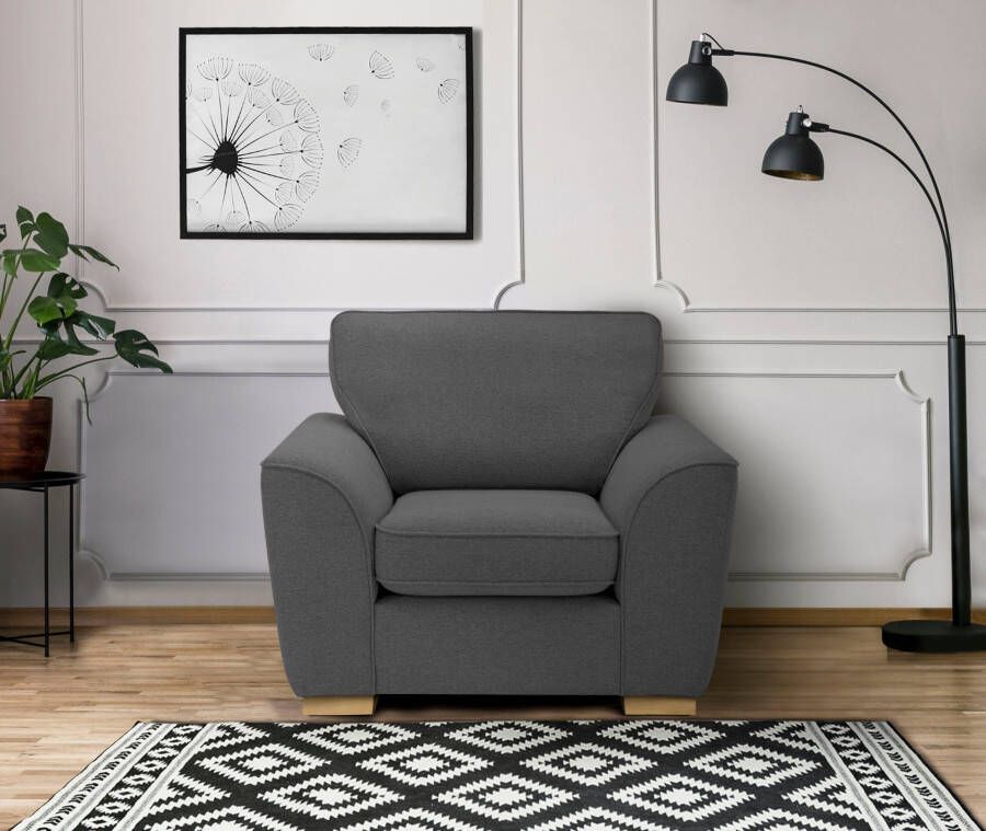 Home affaire Fauteuil Savoy cocktailsessel gezellige fauteuil in 2 bekledingskwaliteiten - Foto 4