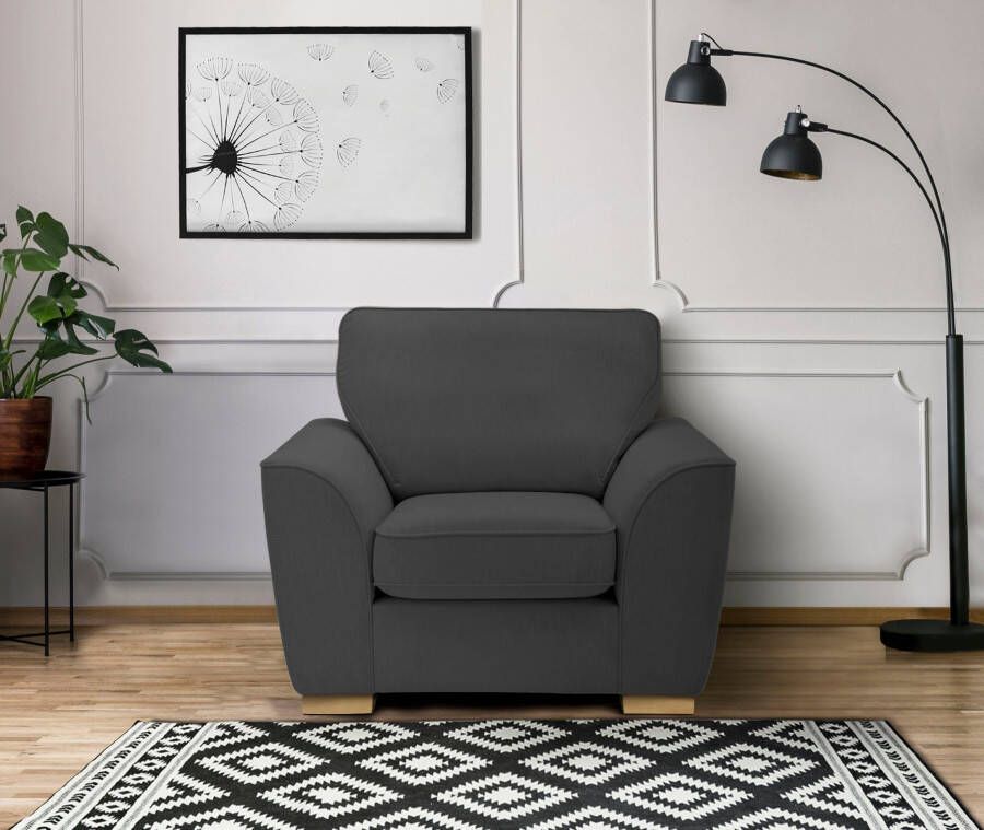 Home affaire Fauteuil Savoy cocktailsessel gezellige fauteuil in 2 bekledingskwaliteiten - Foto 4