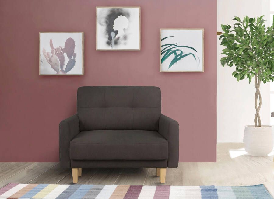 Home affaire Fauteuil Triplo met quilten in het rugkussen