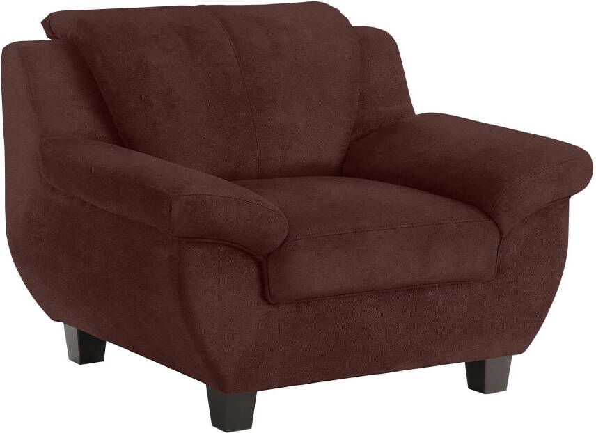 Home affaire Fauteuil Yesterday comfortabele armleuningen en rugkussens breedte 108cm houten voet - Foto 3
