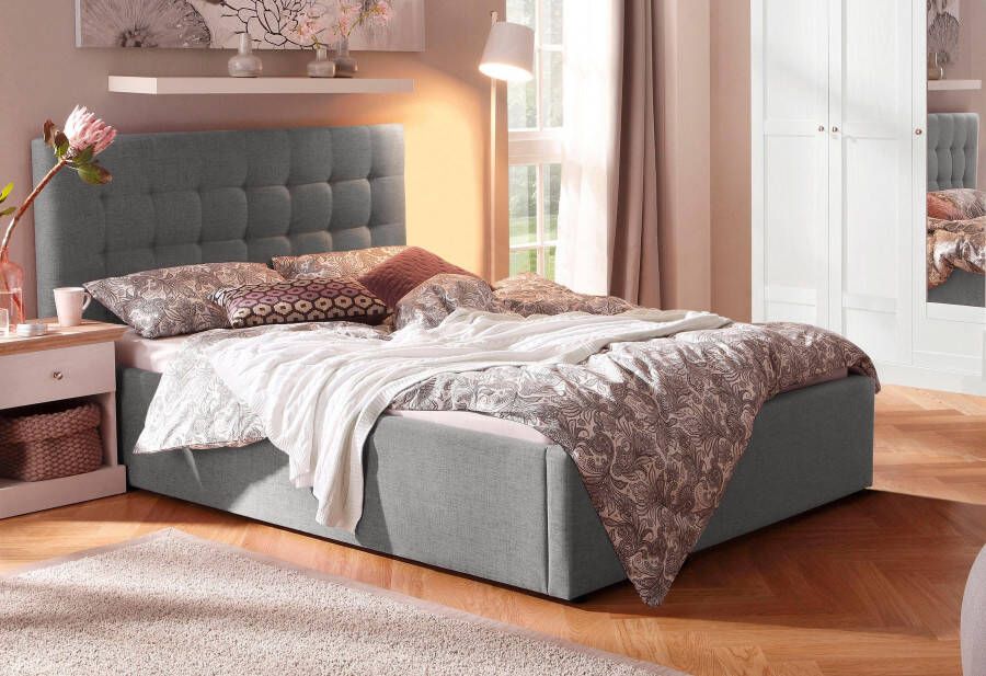 Home affaire Gestoffeerd bed Hamar knoopstiksels in het hoofdeinde tot 250 KG belastbaar - Foto 8