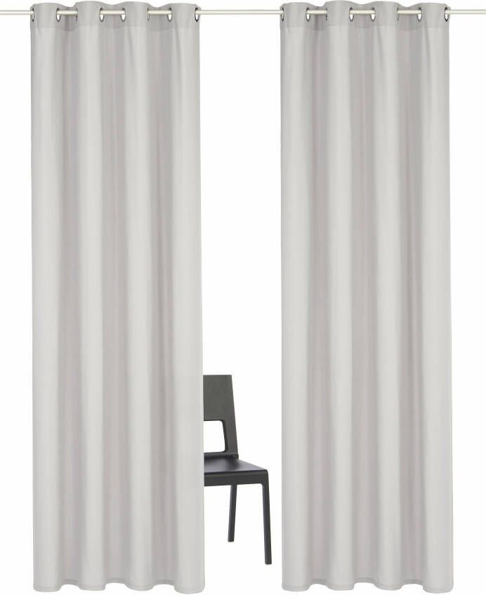 My home Gordijn Parry set van 2 ondoorzichtig monochroom basic (2 stuks)