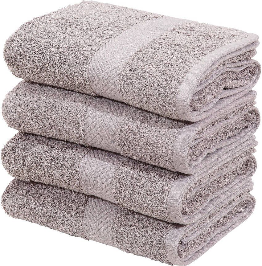My home Handdoeken Eva 4 handdoeken 50x100 Premium-kwaliteit 550g m² (4 stuks)