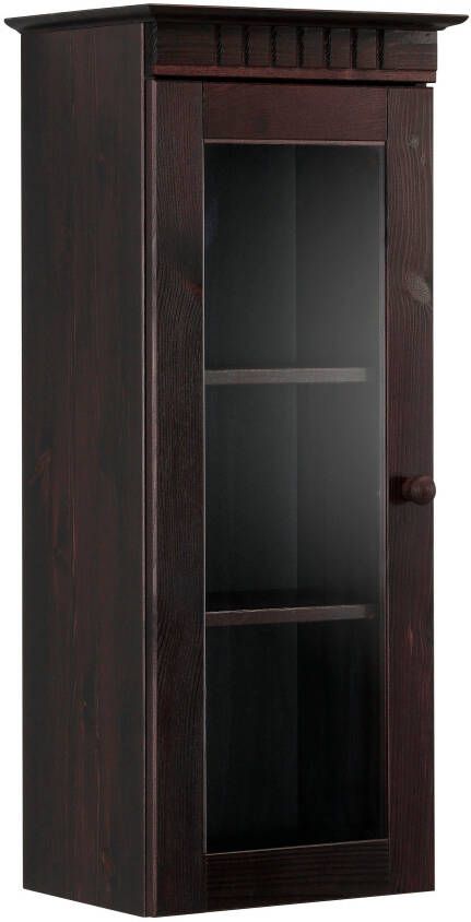 Home affaire Hangende vitrinekast Cubrix optioneel met of zonder glazen deur gemaakt van prachtig massief grenen breedte 35 cm hoogte 85 cm - Foto 7