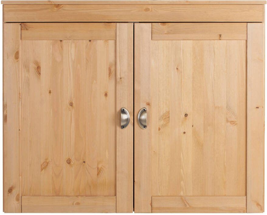 Home affaire Hangend kastje Oslo 100 cm breed massief grenen 2 deuren metalen grepen landhuis-look - Foto 10