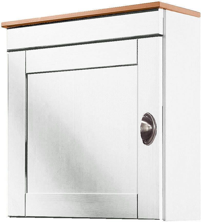 Home affaire Hangend kastje Oslo 50 cm breed van massief grenen 1 deur metalen greep landelijke look - Foto 2