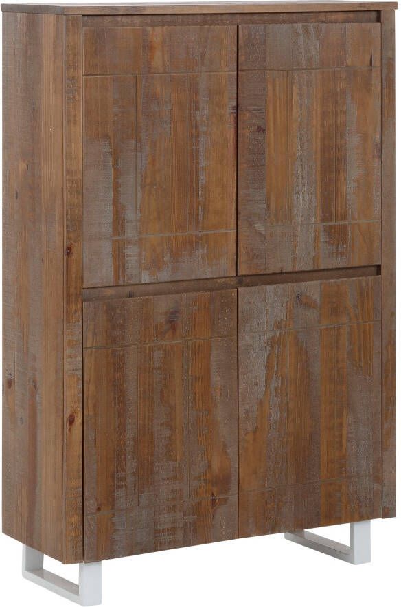 Home affaire Highboard Lagos Opbergkast van massief dennenhout breedte 90 cm - Foto 7