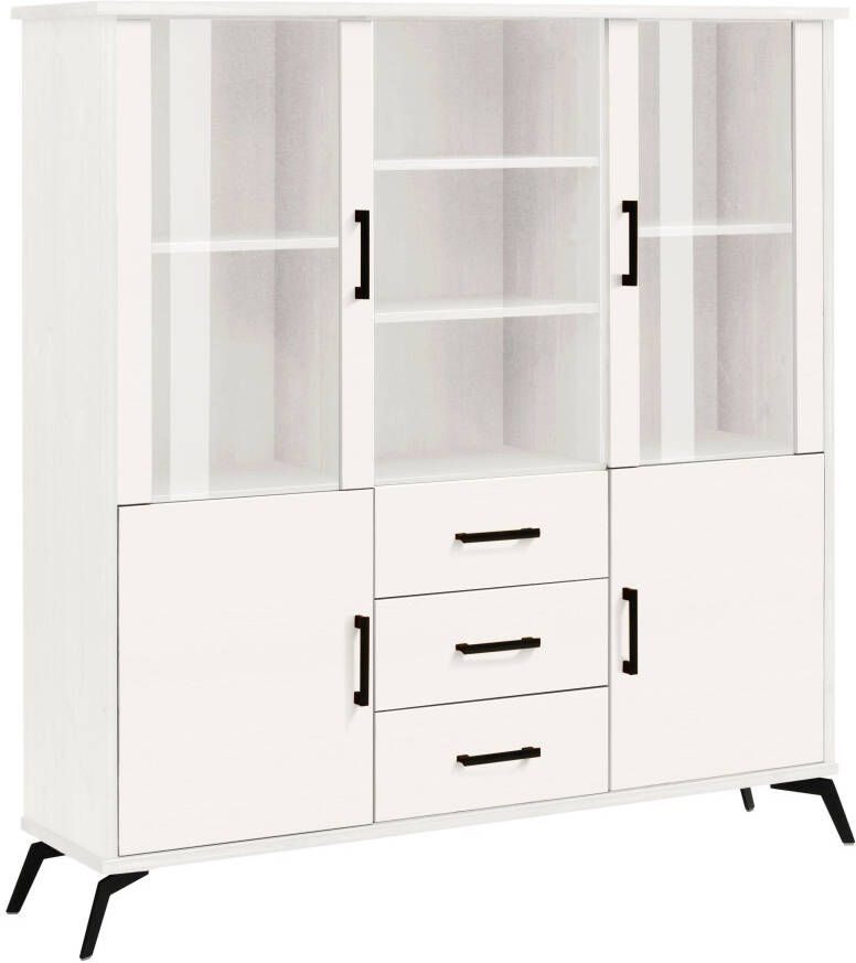 Home affaire Highboard Lisa met metalen handgrepen hoogte 154 cm - Foto 10