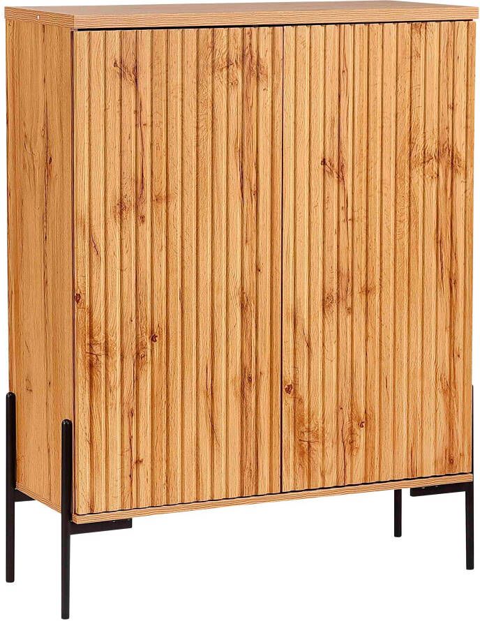 Home affaire Highboard Valloire met 1 vaste en 1 verstelbare plank breedte 93 cm hoogte 120 cm