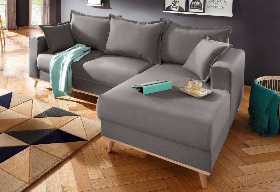 Home affaire Hoekbank Edina L-vorm ook in katoenmix-overtrekstof in scandinavische stijl - Foto 3