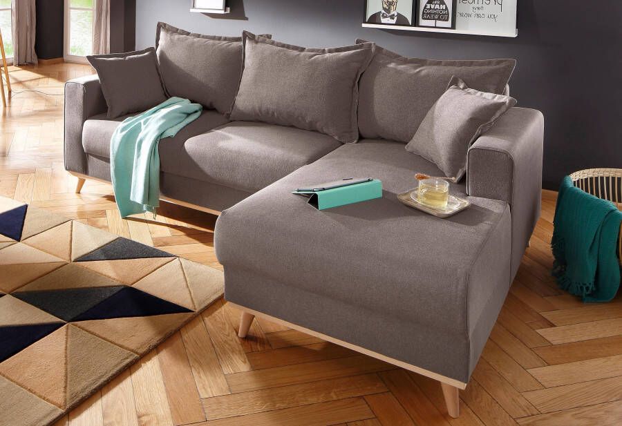Home affaire Hoekbank Edina L-vorm ook in katoenmix-overtrekstof in scandinavische stijl - Foto 6