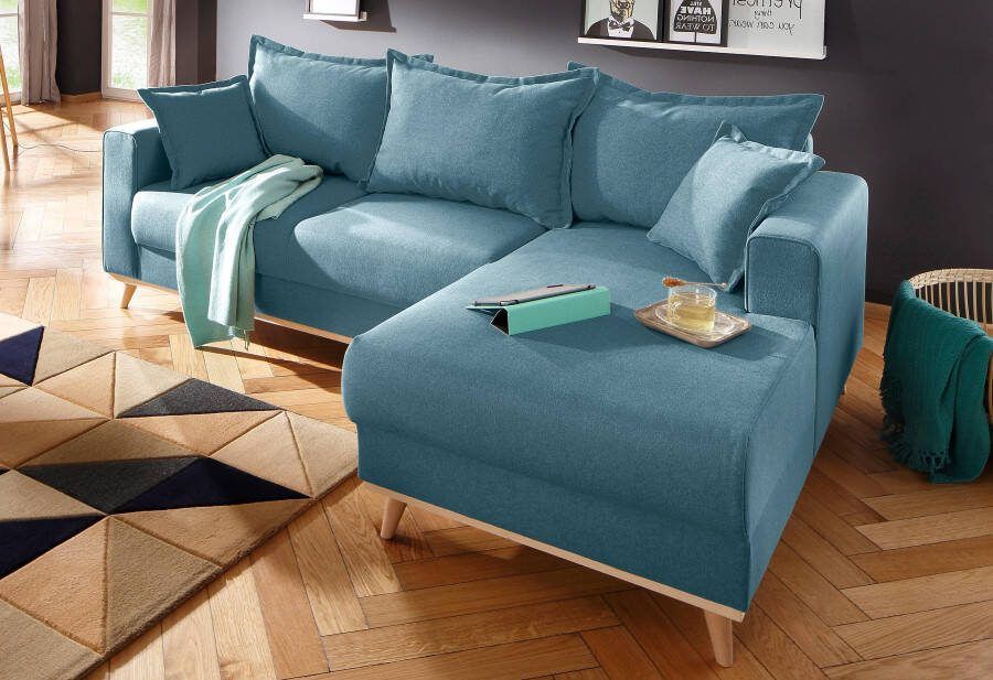 Home affaire Hoekbank Edina L-vorm ook in katoenmix-overtrekstof in scandinavische stijl - Foto 3