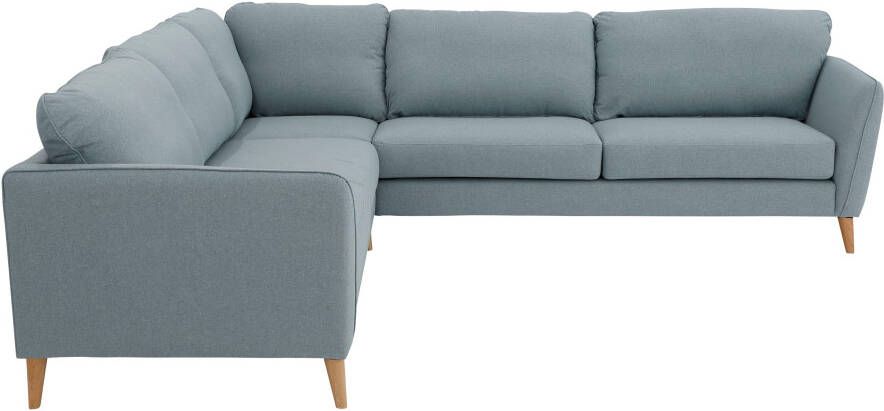 Home affaire Hoekbank MARSEILLE 278 278 cm L-vorm geweven stof vlakke weefsel viltlook - Foto 1