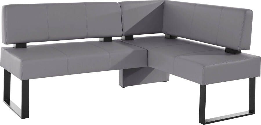 Home affaire Hoekbank Oliver met metalen frame keukenbank verschillende hoezen cord eetkamerbank ottos choice - Foto 4