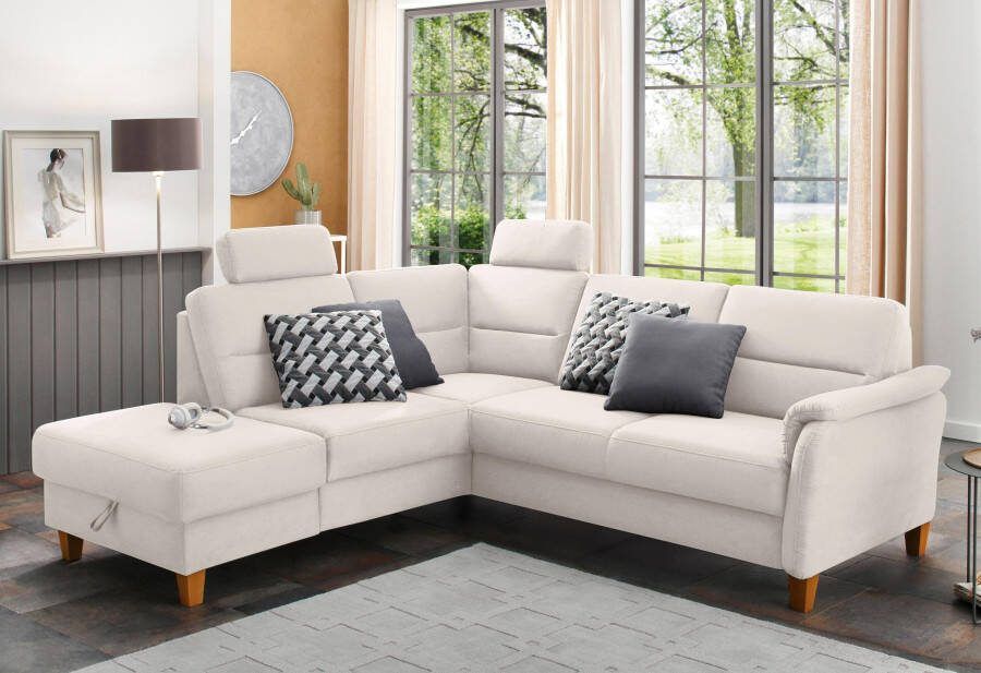 Home affaire Hoekbank Palmera L-vorm B: 236 cm optioneel bedfunctie & bedlade veerkern - Foto 1