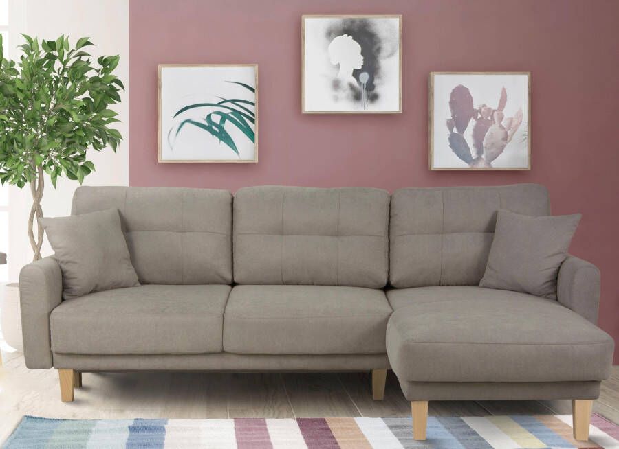 Home affaire Hoekbank TRIPLO optionele slaapbank met bedlade afmetingen B D H: 234 164 89 cm - Foto 5