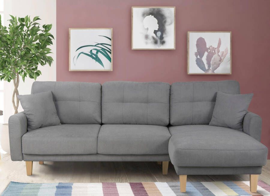 Home affaire Hoekbank TRIPLO optionele slaapbank met bedlade afmetingen B D H: 234 164 89 cm - Foto 9