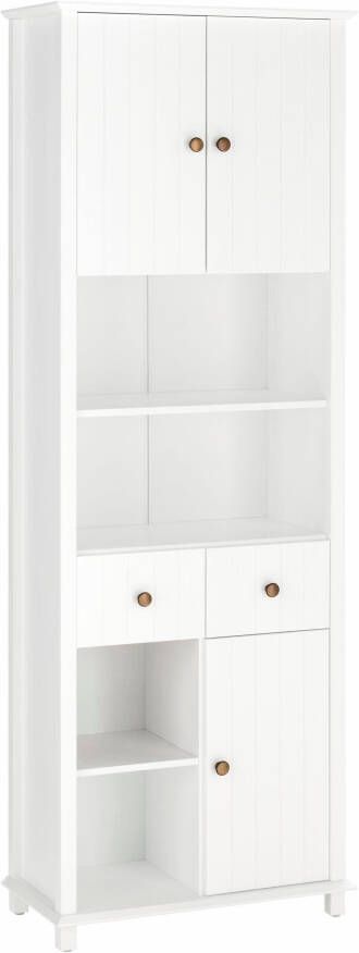 Home affaire Hoge kast Vili Breedte 60 cm 2 laden 3 deuren