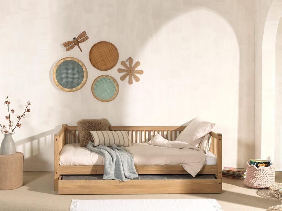 Home affaire 1-persoonsledikant Forrest 90 200 van massief eikenhout geoliede oppervlakte stevig gebouwd - Foto 5