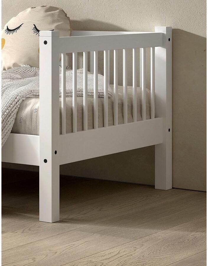 Home affaire 1-persoonsledikant met lf 90x200 cm optioneel met of zonder bedlade beuken wit