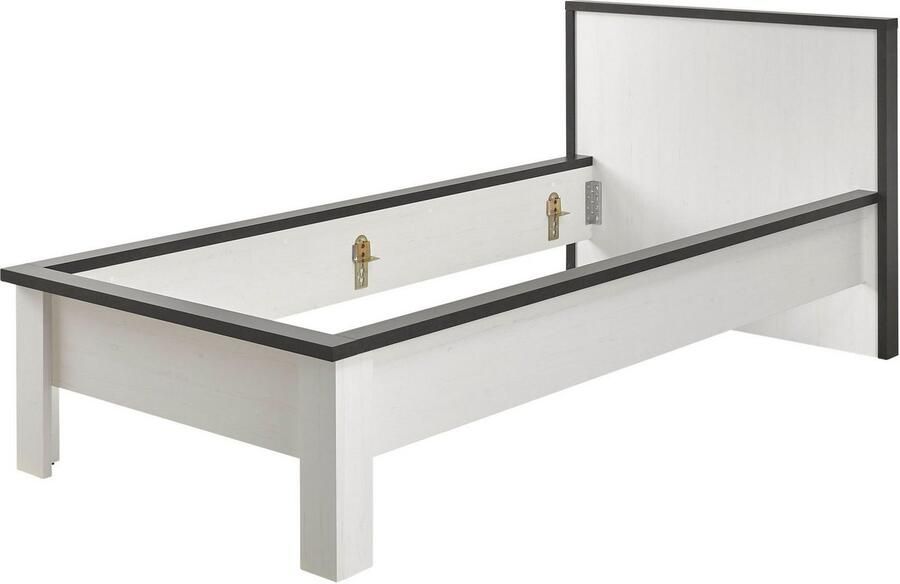 Home affaire 1-persoonsledikant SHERWOOD ligoppervlak 90 140 of 180x200 cm van fsc -gecertificeerd houtmateriaal rustieke landhuisstijl - Foto 7