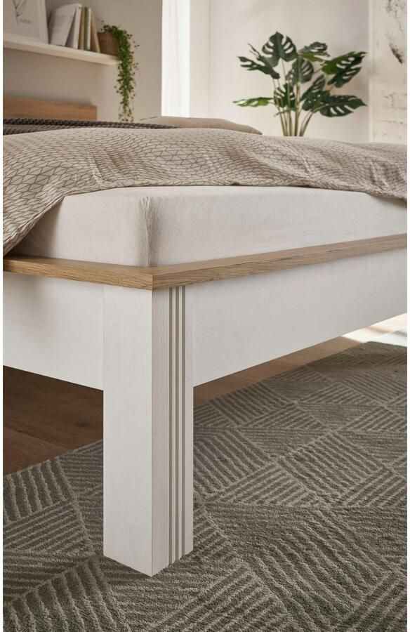 Home affaire 1-persoonsledikant WESTMINSTER bed in landelijke stijl tweepersoonsbed bedframe in verschillende kleuren beschikbaar ligoppervlak 90 140 180x200 cm - Foto 3
