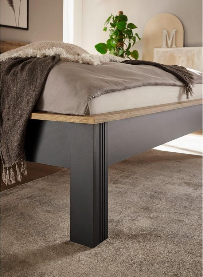 Home affaire 1-persoonsledikant WESTMINSTER bed in landelijke stijl tweepersoonsbed bedframe in verschillende kleuren beschikbaar ligoppervlak 90 140 180x200 cm - Foto 3