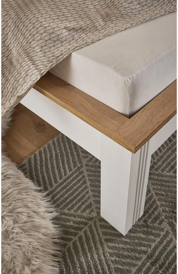 Home affaire 1-persoonsledikant WESTMINSTER bed in landelijke stijl tweepersoonsbed bedframe in verschillende kleuren beschikbaar ligoppervlak 90 140 180x200 cm - Foto 3