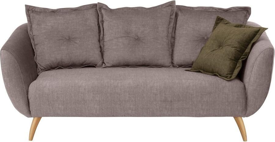 Home affaire 2 5-zitsbank Baggio modern en romantisch design comfortabel