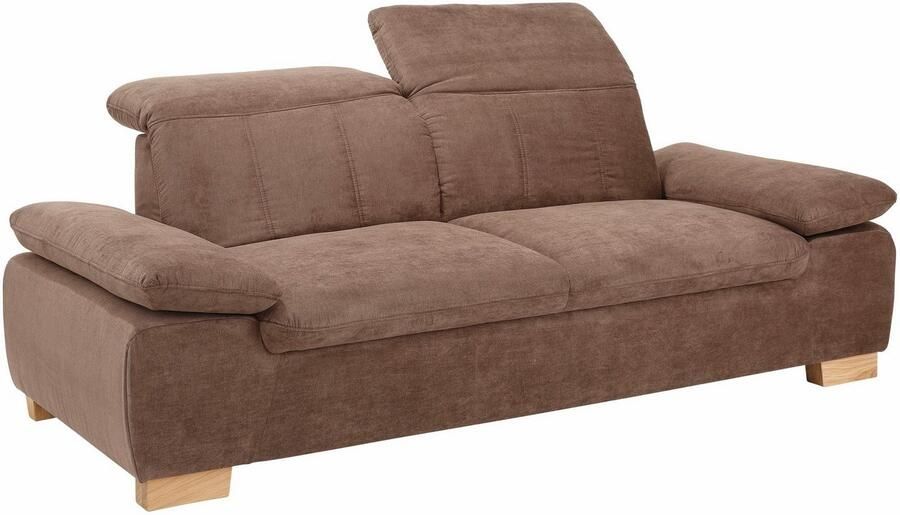Home affaire 2 5-zitsbank Bergamo multifunctionele bank elegant en comfortabel met verstelbare armleuning en rugleuning binnenvering - Foto 8