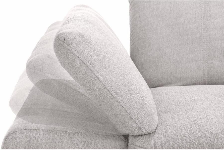 Home affaire 2 5-zitsbank Bergamo multifunctionele bank elegant en comfortabel met verstelbare armleuning en rugleuning binnenvering - Foto 3