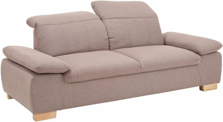 Home affaire 2 5-zitsbank Bergamo multifunctionele bank elegant en comfortabel met verstelbare armleuning en rugleuning binnenvering - Foto 7