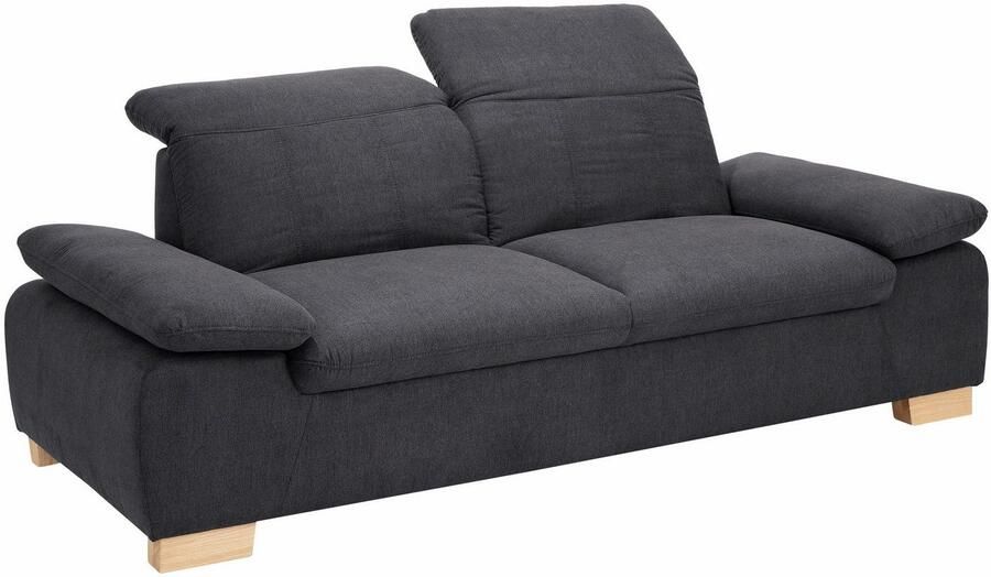 Home affaire 2 5-zitsbank Bergamo multifunctionele bank elegant en comfortabel met verstelbare armleuning en rugleuning binnenvering - Foto 6