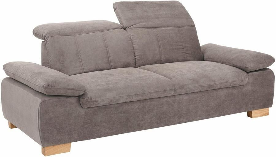 Home affaire 2 5-zitsbank Bergamo multifunctionele bank elegant en comfortabel met verstelbare armleuning en rugleuning binnenvering - Foto 6