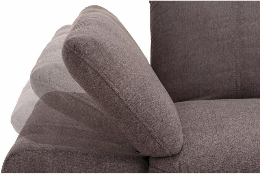 Home affaire 2 5-zitsbank Bergamo multifunctionele bank elegant en comfortabel met verstelbare armleuning en rugleuning binnenvering