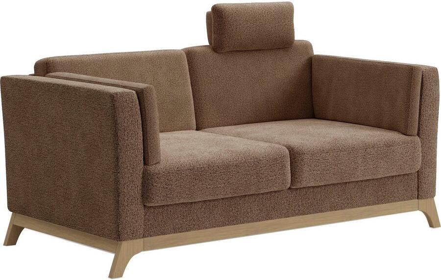 Home affaire 2 5-zitsbank Viva optioneel met houten frame van beukenhout - Foto 3