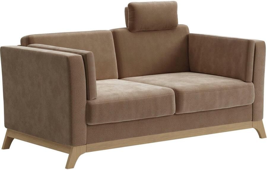 Home affaire 2 5-zitsbank Viva optioneel met houten frame van beukenhout - Foto 3