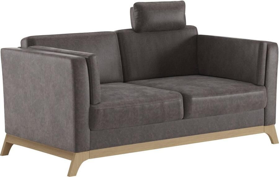 Home affaire 2 5-zitsbank Viva optioneel met houten frame van beukenhout - Foto 3