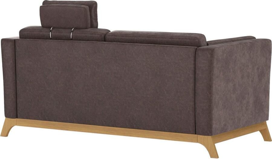 Home affaire 2 5-zitsbank Viva optioneel met houten frame van eikenhout - Foto 5