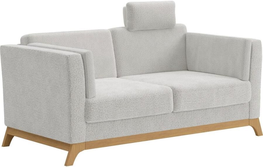 Home affaire 2 5-zitsbank Viva optioneel met houten frame van eikenhout - Foto 4