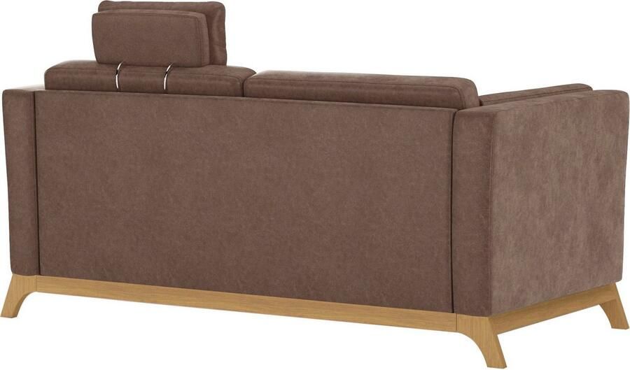 Home affaire 2 5-zitsbank Viva optioneel met houten frame van eikenhout - Foto 5