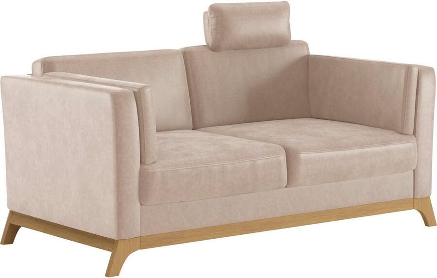 Home affaire 2 5-zitsbank Viva optioneel met houten frame van eikenhout - Foto 4